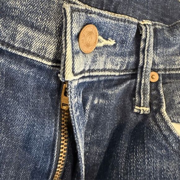 Mother Jeans High Waisted Rascal Ankle Slit Flip Double Shot Espresso Size 27 - Picture 6 of 16